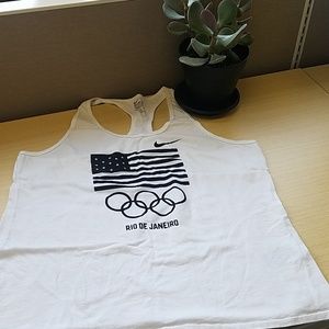 Nike Team USA Flag Rings Rio De Janeiro Tank Top